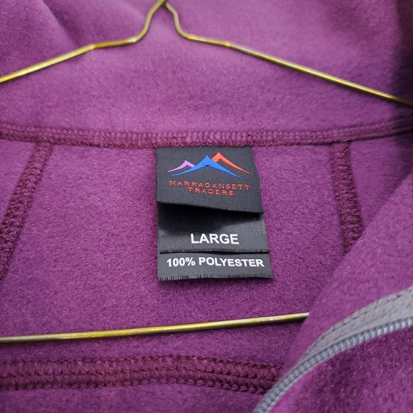Narragansett Traders Women's Fleece Pullover Purple 1/2 Zip sz Large NWT - Picture 10 of 14